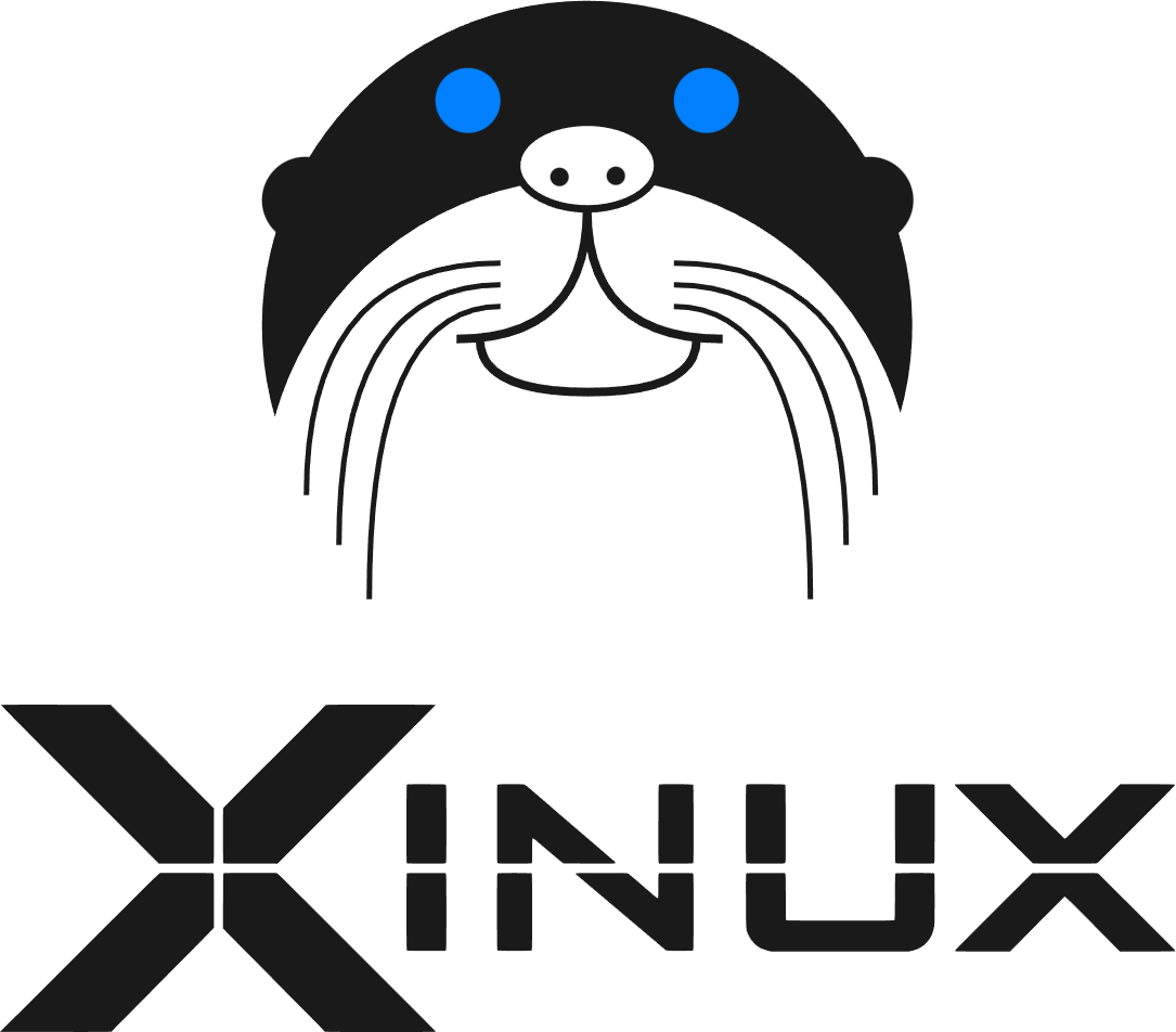 drawio: xinux-logo-dunkel-schriftzug
